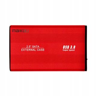 Usb 3.0 na externí pevný disk pro 2,5palcový Hdd Ssd, červený