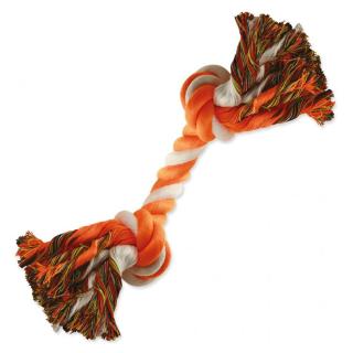 Uzel DOG FANTASY bavlněný oranžovo-bílý 20cm