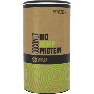 VanaVita Hemp Protein BIO konopný protein v BIO kvalitě příchuť Coconut 500 g