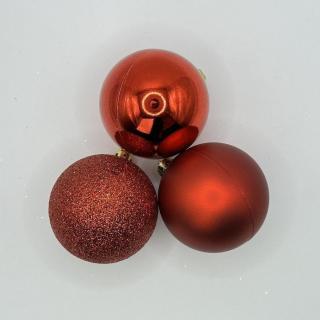 Vánoční koule - červená sada