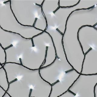 Vánoční LED řetěz EMOS 24 m / venkovní i vnitřní / studená bílá
