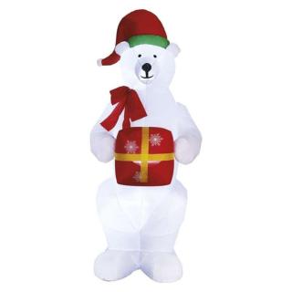 Vánoční medvěd Emos DCFC15, nafukovací, studená bílá, 240cm