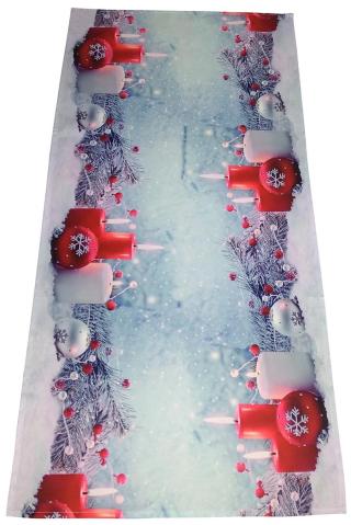 Vánoční ubrus - běhoun na stůl CHRISTMAS CANDLES 40x85 cm Mybesthome PX-09