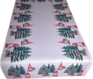 Vánoční ubrus - běhoun na stůl CHRISTMAS ELF 40x140 cm Mybesthome