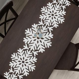 Vánoční ubrus - běhoun na stůl SNĚŽENKA 37x200 cm Mybesthome