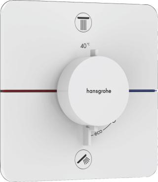 Vanová baterie Hansgrohe ShowerSelect Comfort Q bez podomítkového tělesa matná bílá 15583700