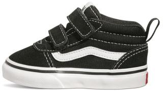 Vans dětské kotníčkové tenisky TD Ward Mid V Suede/Canvas Black/White VN0A5HYXIJU černá 24,5