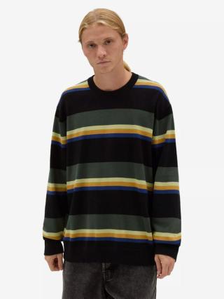 Vans Tacuba Stripe Crew Svetr Černá