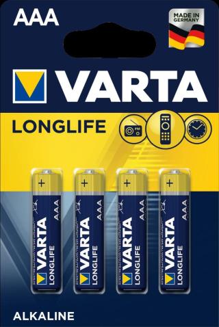 Varta mikrotužková baterie Aaa Longlife, Aaa, 4 ks