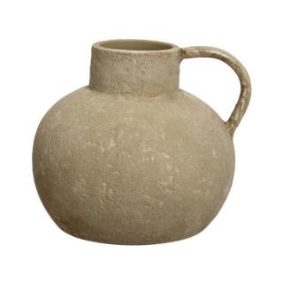 Váza-džbán terakotový s 1 uchem sv.hnědý 22cm