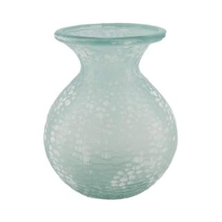 Váza skleněná matná bílá 25cm