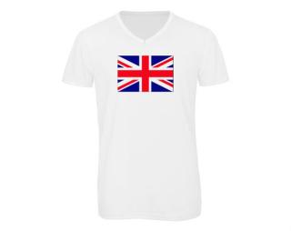 Velká Britanie Pánské triko s výstřihem do V