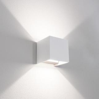 Venkovní nástěnné LED svítidlo up/down QUADRATO bílá 10W 3000/4000/6500K IP65 - CENTURY