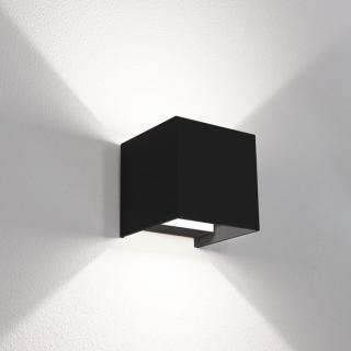 Venkovní nástěnné LED svítidlo up/down QUADRATO černá 20W 3000/4000/6500K IP65 - CENTURY