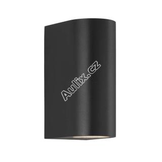 Venkovní nástěnné svítidlo Asbol 1x4,6W LED černá čirá - NORDLUX