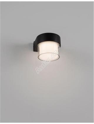 Venkovní nástěnné svítidlo DARF černý hliník ABS difuzor LED 5W 3000K 100-240V 104st. IP65 světlo dolů - NOVA LUCE