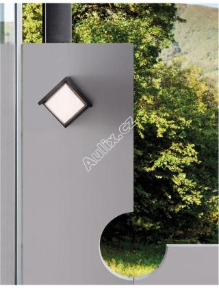 Venkovní nástěnné svítidlo MAX tmavě šedý ABS čirý a bílý akryl LED 12W 3000K 200-240V 120st. IP65 - NOVA LUCE