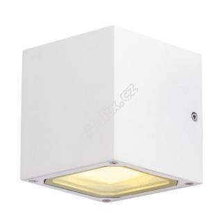 Venkovní svítidlo SITRA CUBE nástěnná bílá 230V GX53 2x9W IP44 - BIG WHITE