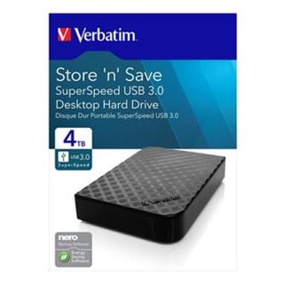 Verbatim externí pevný disk, Store N Save, 3.5", USB 3.0 , 4TB, 47685, černý