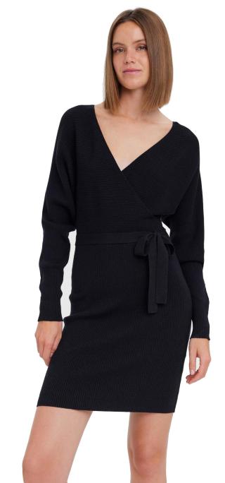 Vero Moda Dámské šaty VMHOLLYREM Regular Fit 10269251 Black XS