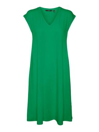 Vero Moda Dámské šaty VMMARIJUNE Relaxed Fit 10281918 Bright Green M