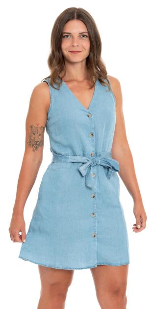 Vero Moda Dámské šaty VMVIVIANA 10247808 Light Blue Denim L