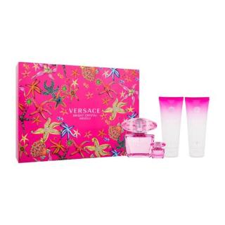 Versace Bright Crystal Absolu dárková kazeta parfémovaná voda 90 ml + sprchový gel 100 ml + parfémovaná voda 5 ml + tělové mléko 100 ml pro ženy