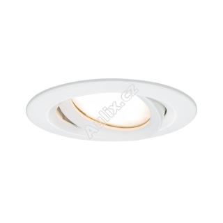 Vestavné svítidlo LED Nova Plus kruhové 1x6,8W bílá mat výklopné stmívatelné 936.81 - PAULMANN