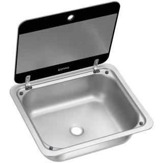 Vestavný dřez Dometic SNG 4133 se skleněným víkem 41 x 33,5 cm