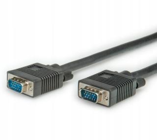 Vga monitor kabel HD15 M, černý, 15m