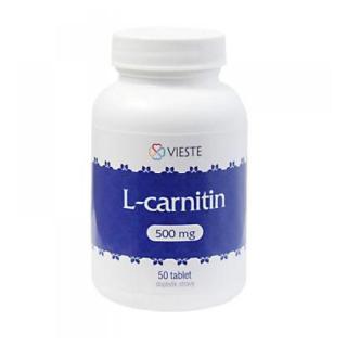 VIESTE L-carnitin 500 mg 50 tablet