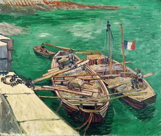 Vincent van Gogh - Obrazová reprodukce Landing Stage with Boats, 1888,