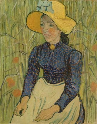 Vincent van Gogh - Obrazová reprodukce Peasant Girl in Straw Hat, 1890,