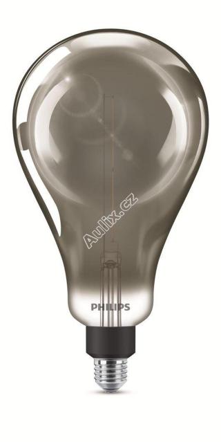 Vintage LED žárovka E27 A160 6,5W 270lm 4000K stmívatelná, smokyD - PHILIPS
