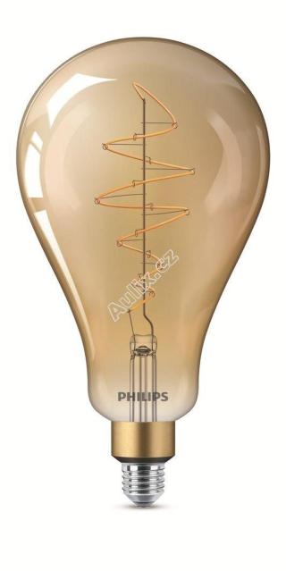 Vintage LED žárovka E27 A160 6,5W 470lm 2000K stmívatelné, gold - PHILIPS
