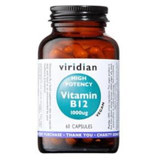 VIRIDIAN Nutrition High Potency Vitamin B12 1000 ug  60 kapslí