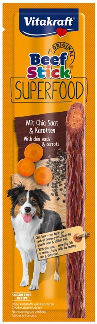 Vitakraft Beef Stick Superfood - chia a mrkev 1 ks