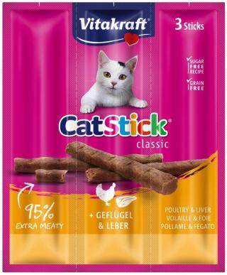 Vitakraft Cat Stick Classic s drůbeží a s játry 3 ks