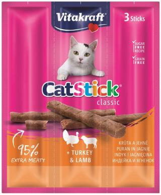 Vitakraft Cat Stick mini s krůtou a ovcí 3 ks