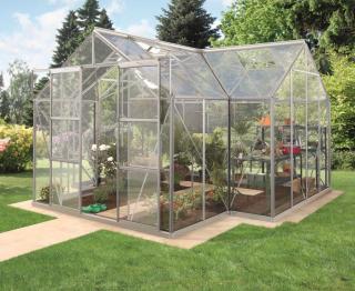 Vitavia Garden Skleník ze skla VITAVIA SIRIUS, čiré sklo 3 mm, stříbrný