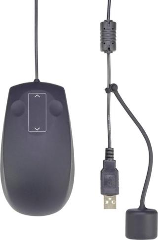 Vodotěsná laserová Wi-Fi myš Renkforce IP68 Industrial RF-4368729, černá
