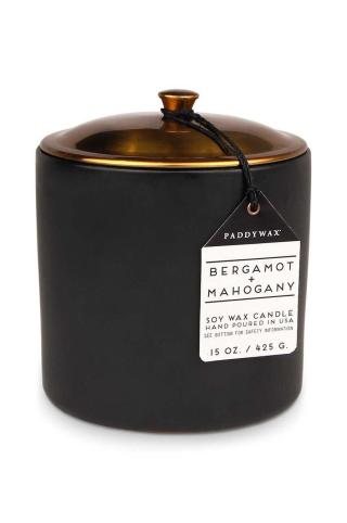 Vonná sójová svíčka Paddywax Bergamot & Mahogony 425 g