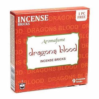 Vonné cihličky Aromafume Dragons Blood - 40 g, 9 ks