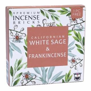 Vonné cihličky Aromafume White sage and Frankincense - 40 g, 9 ks