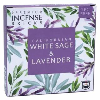 Vonné cihličky Aromafume White sage and Lavender - 40 g, 9 ks