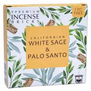 Vonné cihličky Aromafume White sage and Palo santo - 40 g, 9 ks