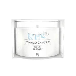 Votiv sklo YANKEE CANDLE Clean Cotton 37g