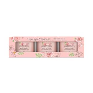 Votiv sklo YANKEE CANDLE Fresh Cut Roses 3ks