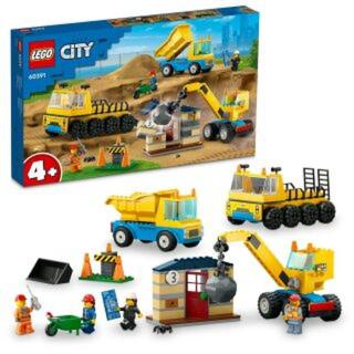 Vozidla ze stavby a demoliční koule - Lego City