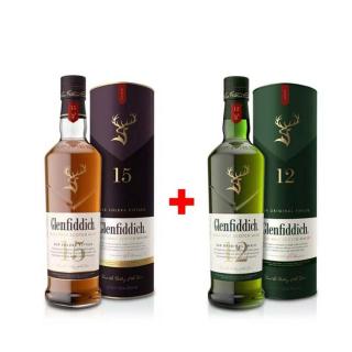 Výhodný balíček: Glenfiddich 15 YO 0,7L a Glenfiddich 12 YO 0,7L s 20% slevou